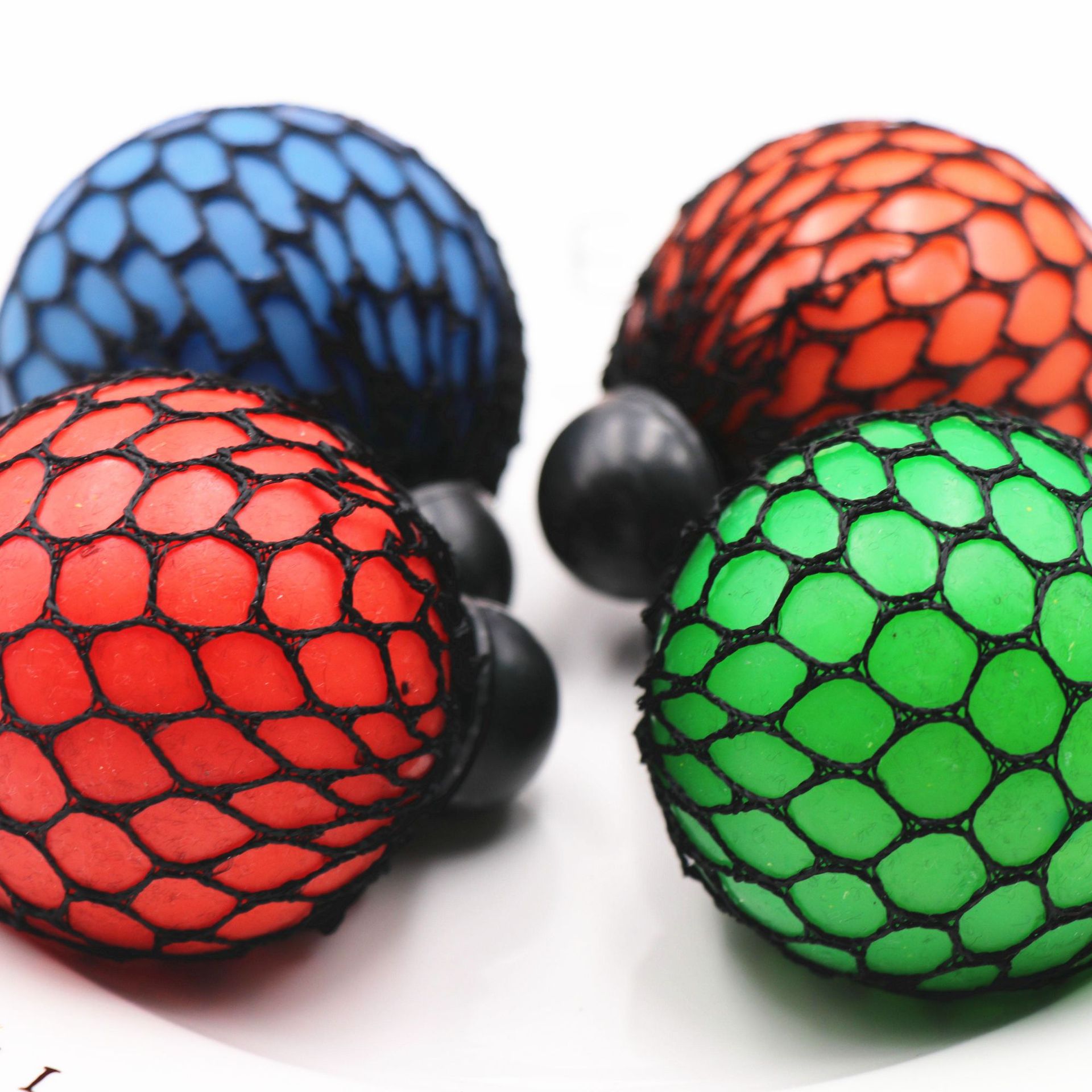Fidget Toys Stress Relief Sensory Toy Mesh Squishy Balls for Autism Anxiety ADHD Kids Adults School 2 - Simple Dimple Fidget