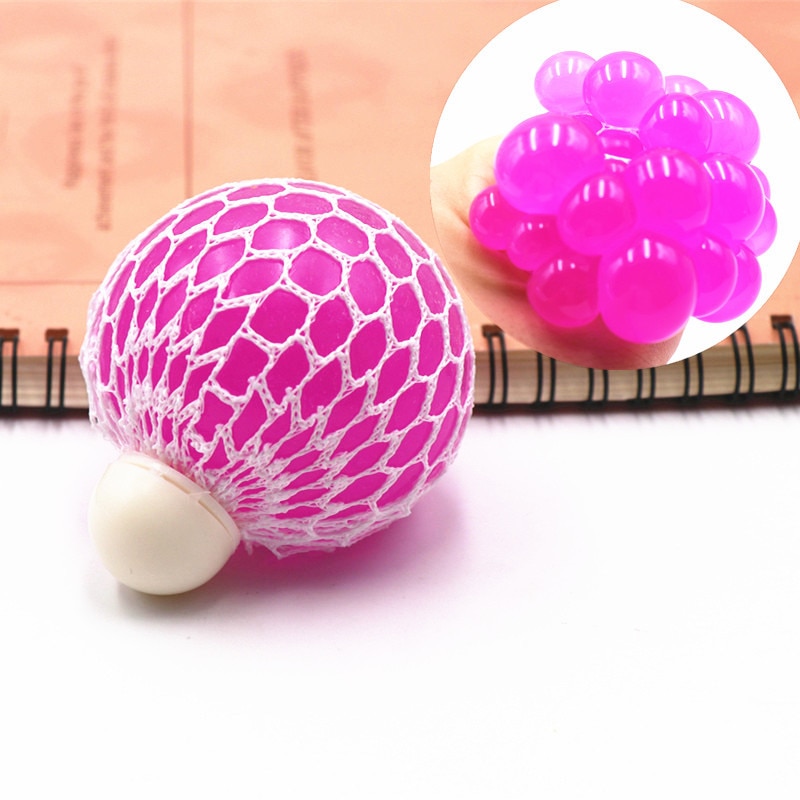 Fidget Toys Stress Relief Sensory Toy Mesh Squishy Balls for Autism Anxiety ADHD Kids Adults School 4 - Simple Dimple Fidget