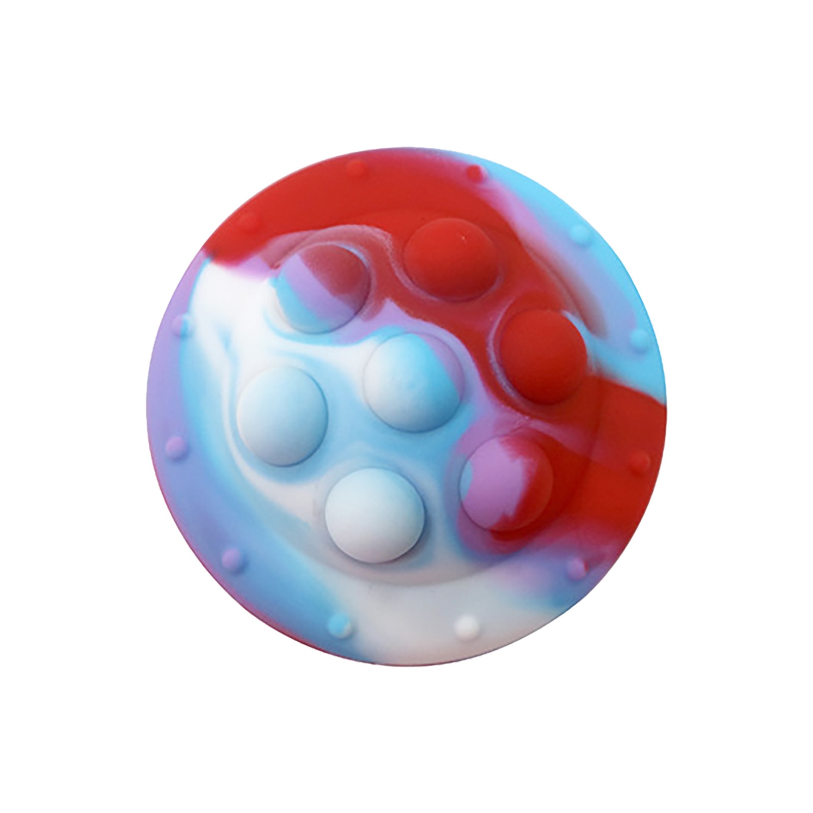 New Antistress Cube Rainbow Ball Push Bubble Fidget Toys Decompression Squeeze 3D Elastic Ball Popite Kid 3 - Simple Dimple Fidget