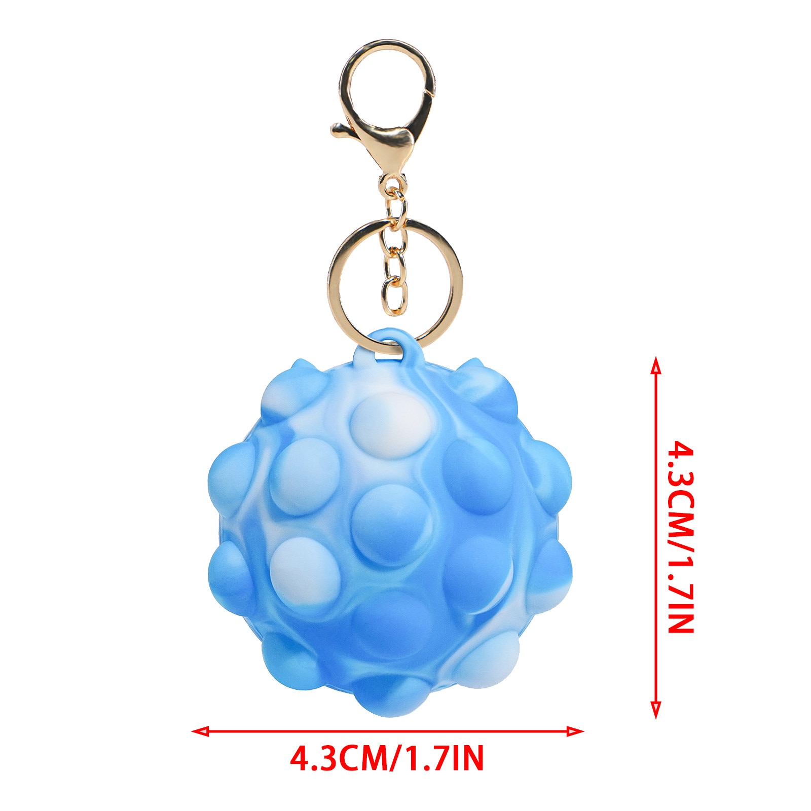 New Antistress Cube Rainbow Ball Push Bubble Fidget Toys Decompression Squeeze 3D Elastic Ball Popite Kid 5 - Simple Dimple Fidget