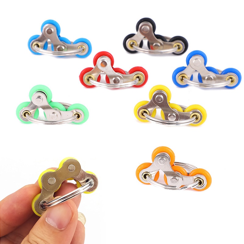 New Fidget Chain Toys Fidget Spinner AntiStress Bike Chain Adult Children Hand Autism ADHD Stress Reliever 1 - Simple Dimple Fidget