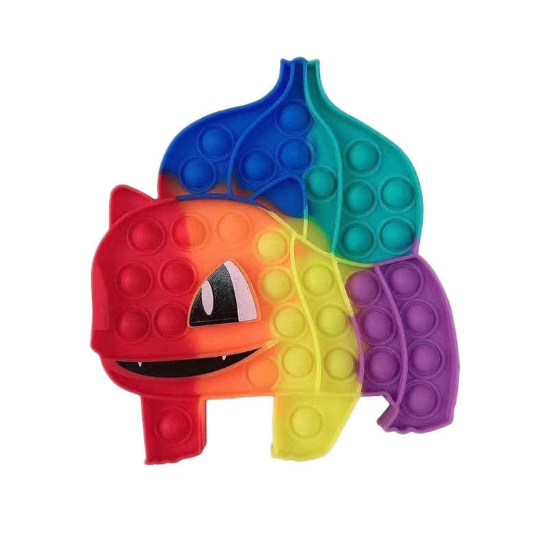 Pop It Fidget Toys Rainbow Charmander Charizard Pop Bubble Popit Push Dimple Squishy Silicone Anti stress - Simple Dimple Fidget