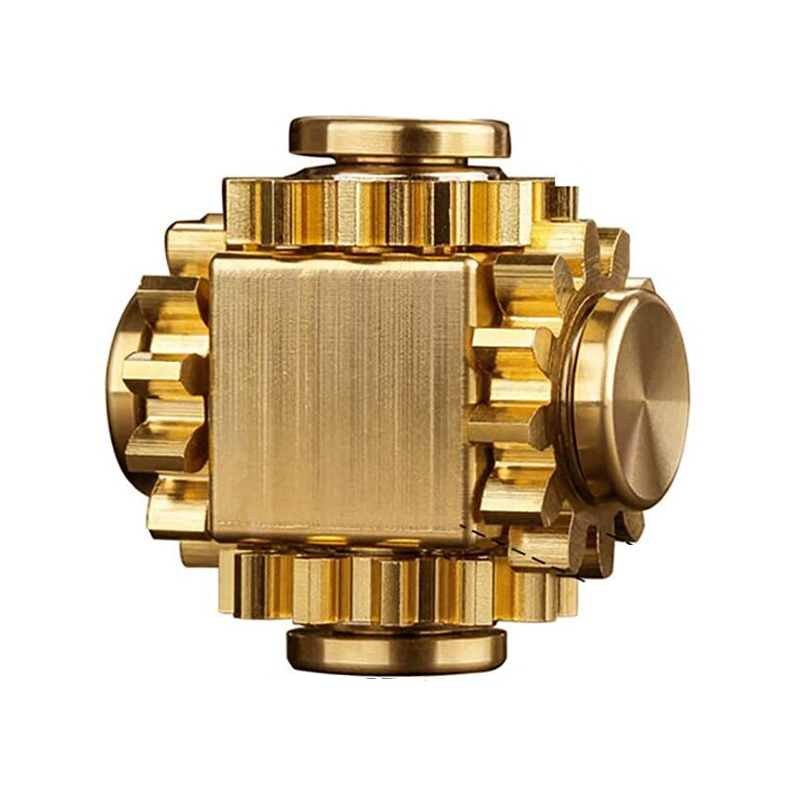 Pure Brass Fidget Spinner - Simple Dimple Fidget